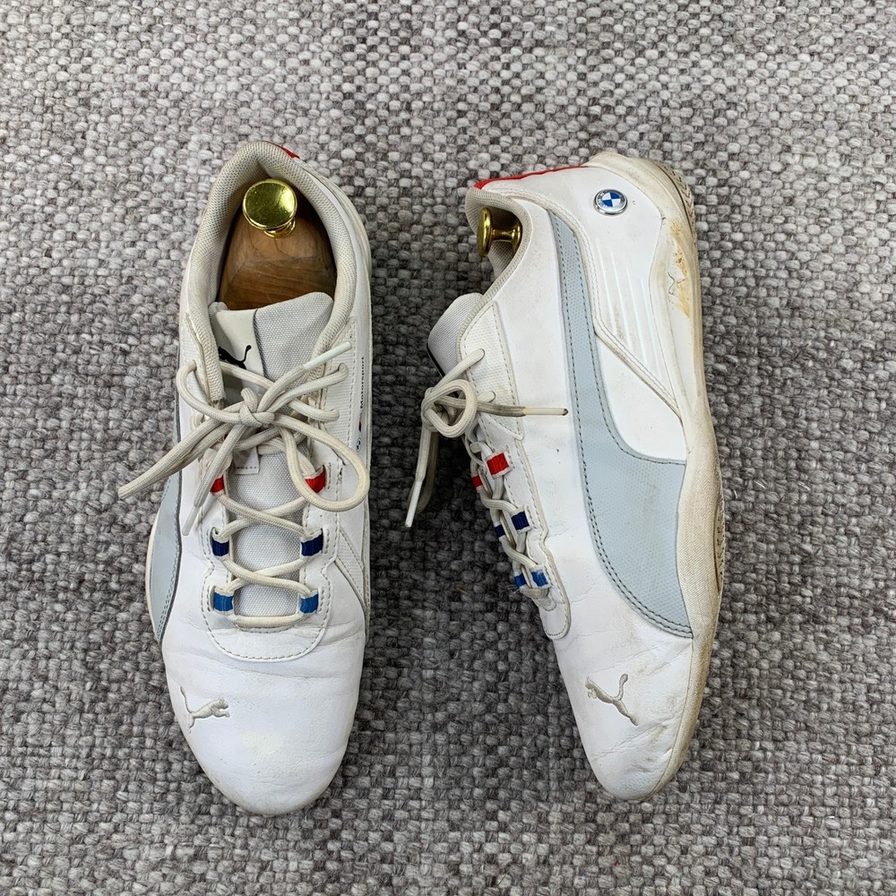 Puma BMW M Motorsport Neo Cat Shoes Mens 9 White Racing Sneakers 307311-04